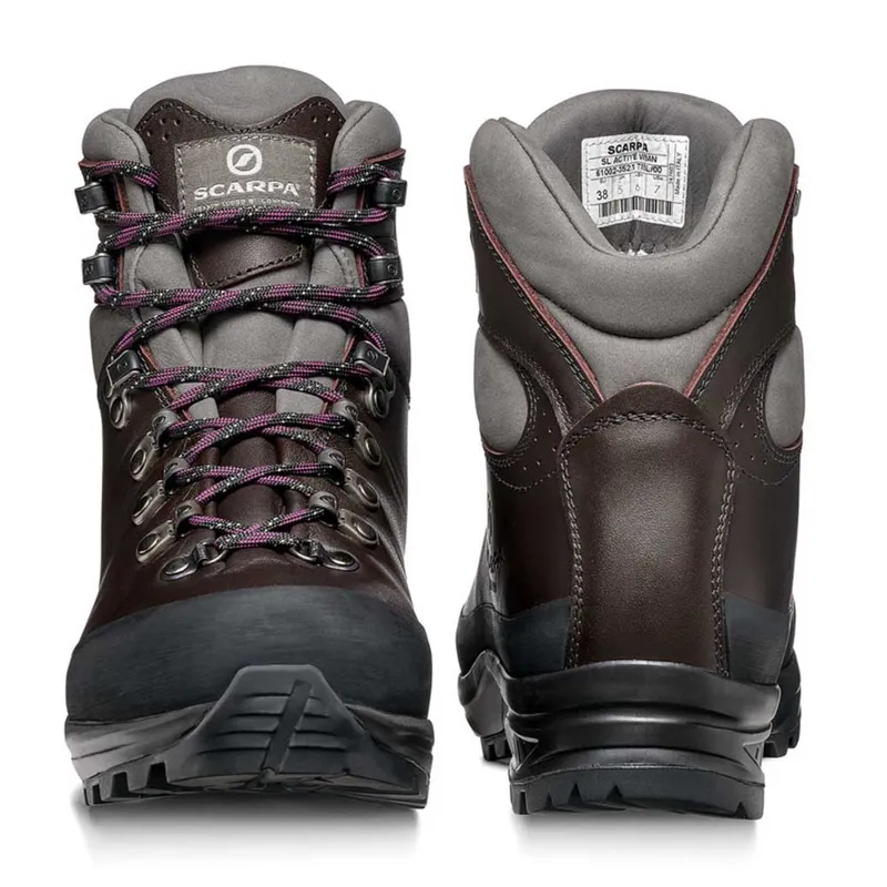 Scarpa Womens SL Activ Boots - Bordeaux-Anthracite-3